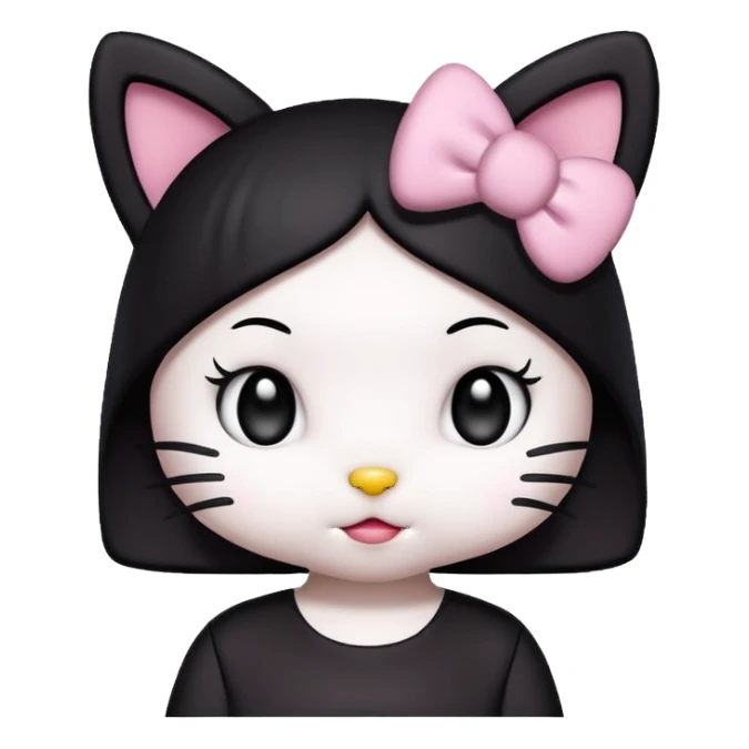 Hello Kitty Kuromi sticker