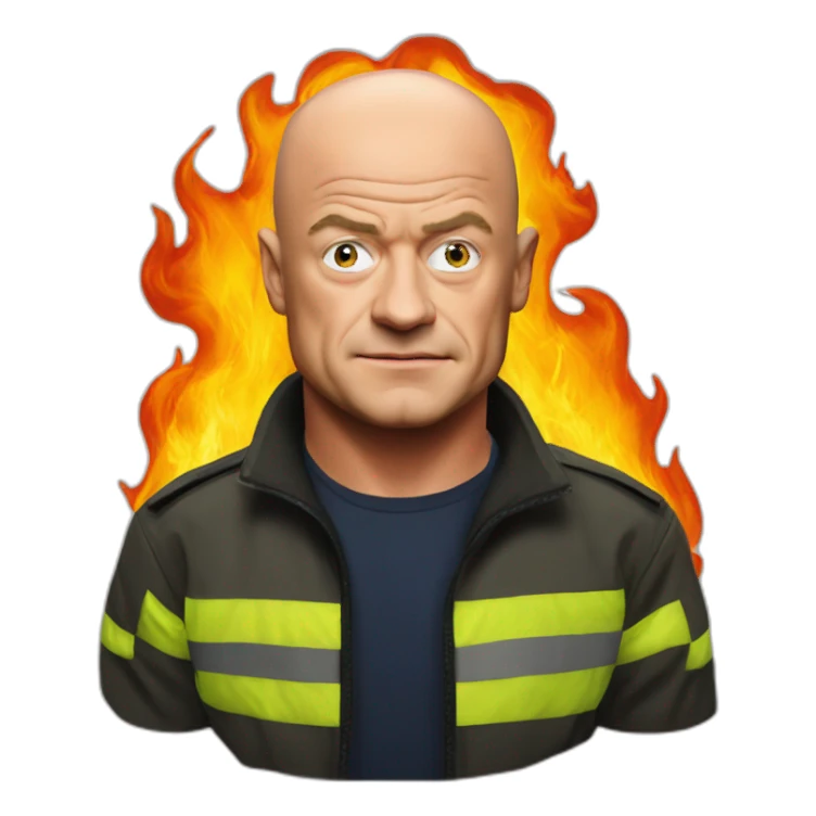 Ross kemp on fire sticker