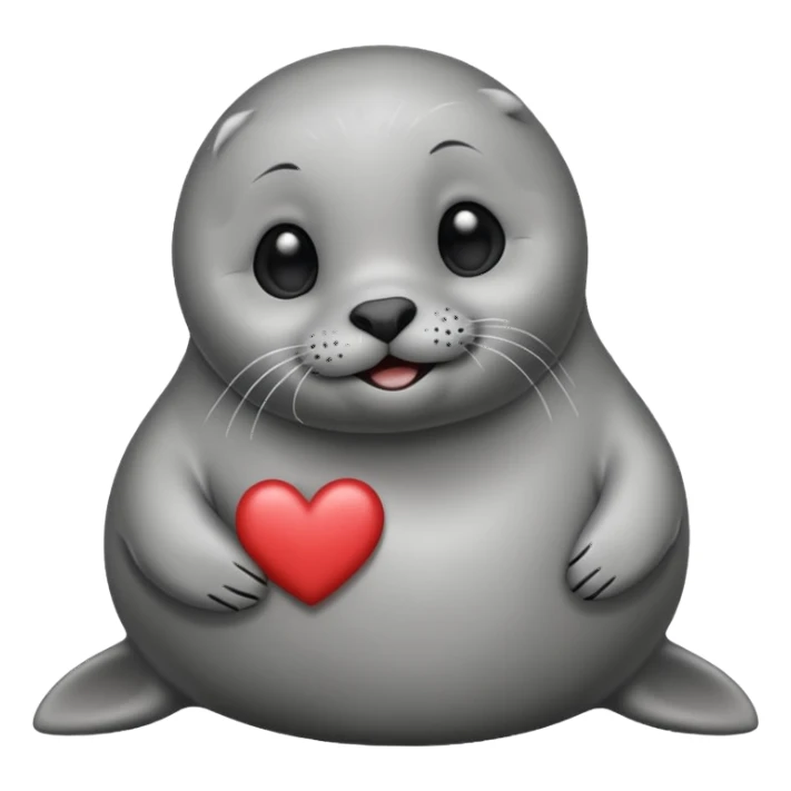 Happy seal in love sticker