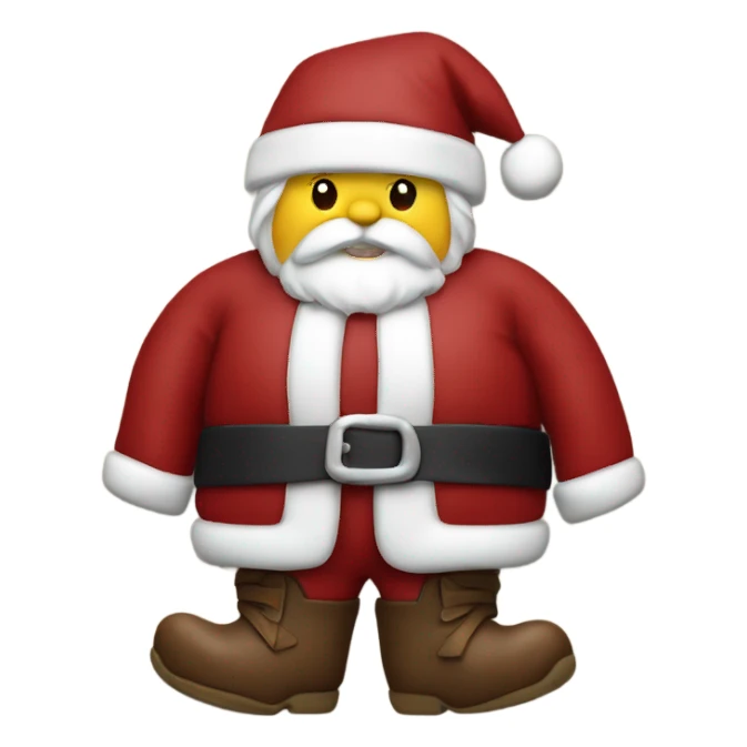 Santa with Bavaria leather close sticker