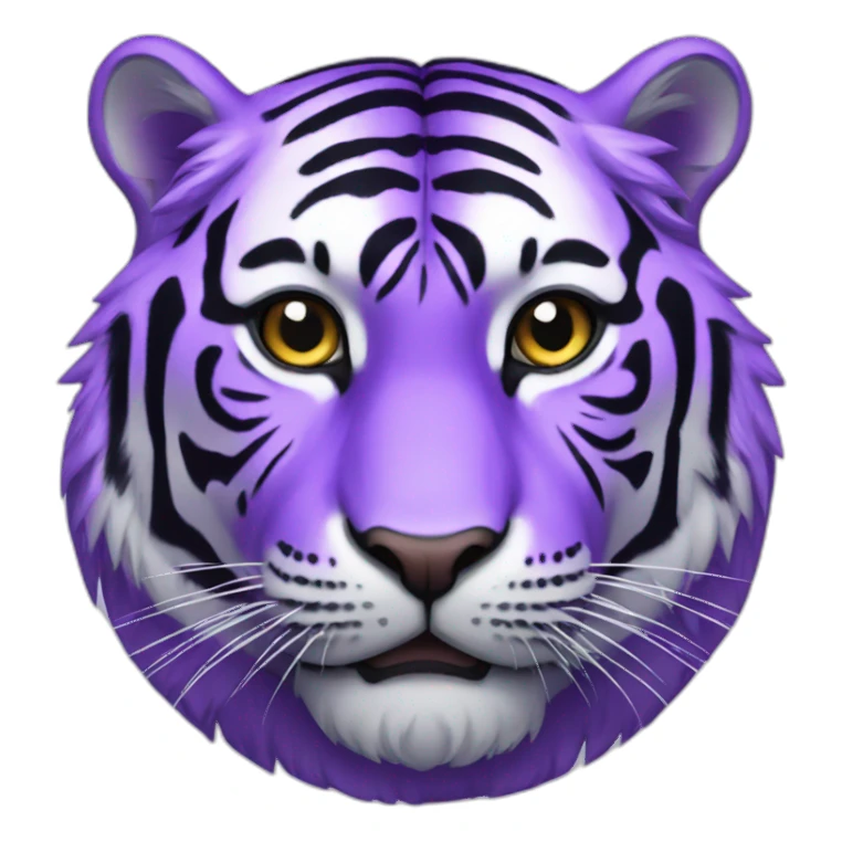 Purple tiger sticker