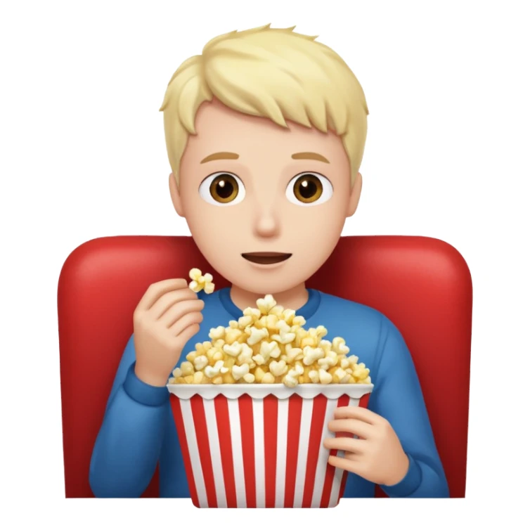 persona viendo cine sticker