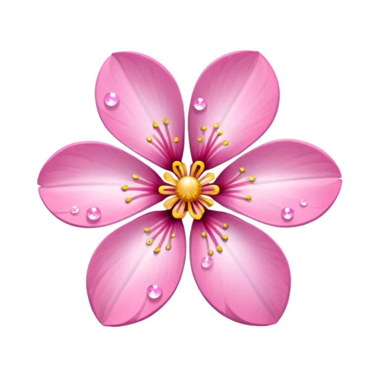 sakura flower with sparkles sticker