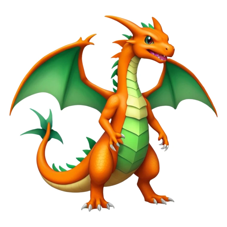Charizard-Flygon-Fakémon-hybrid-creature (full body)  sticker
