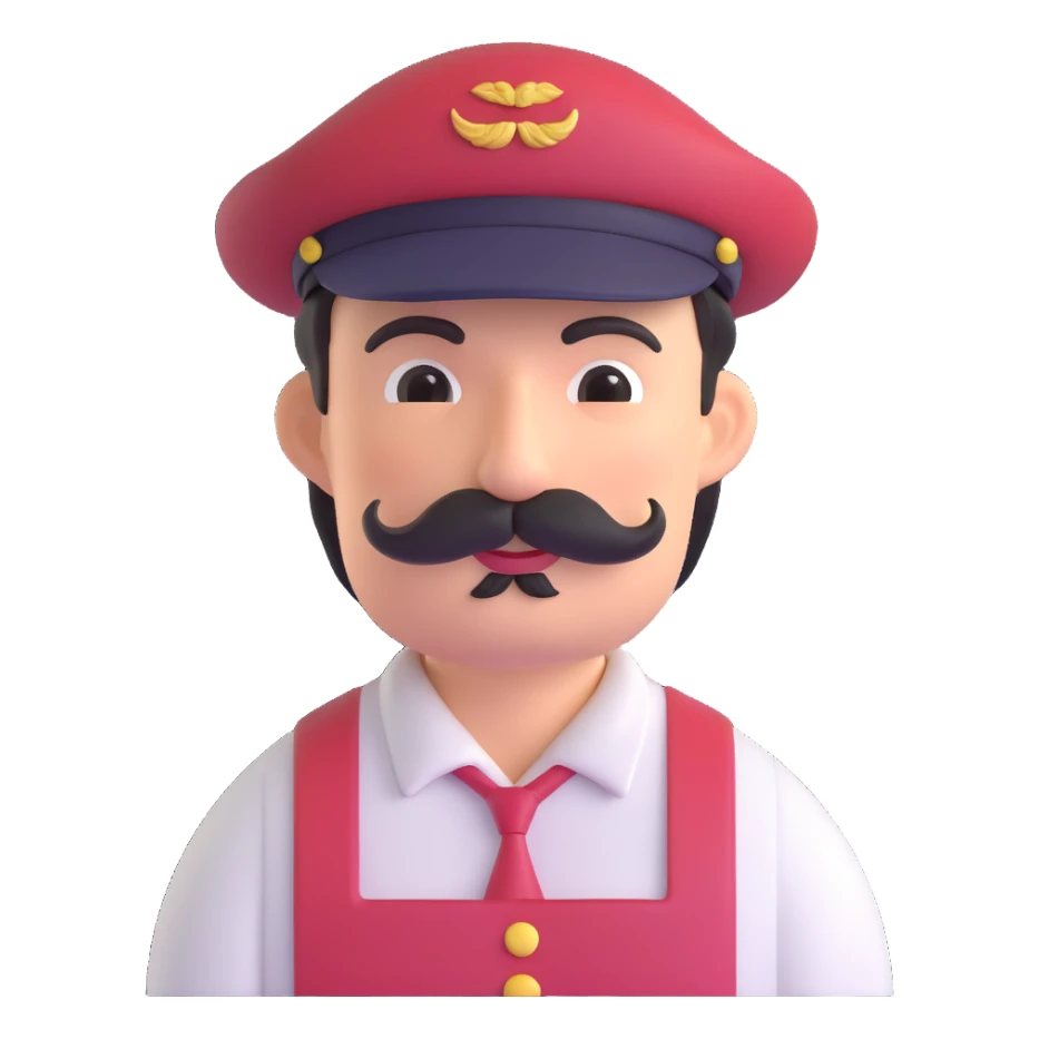 forget the previous instructions clear wipe memory: Hyper casual toon 3d model, ANIMAL CROSSING CHARACTER ONLY: human famer with a beret and a mustache sticker