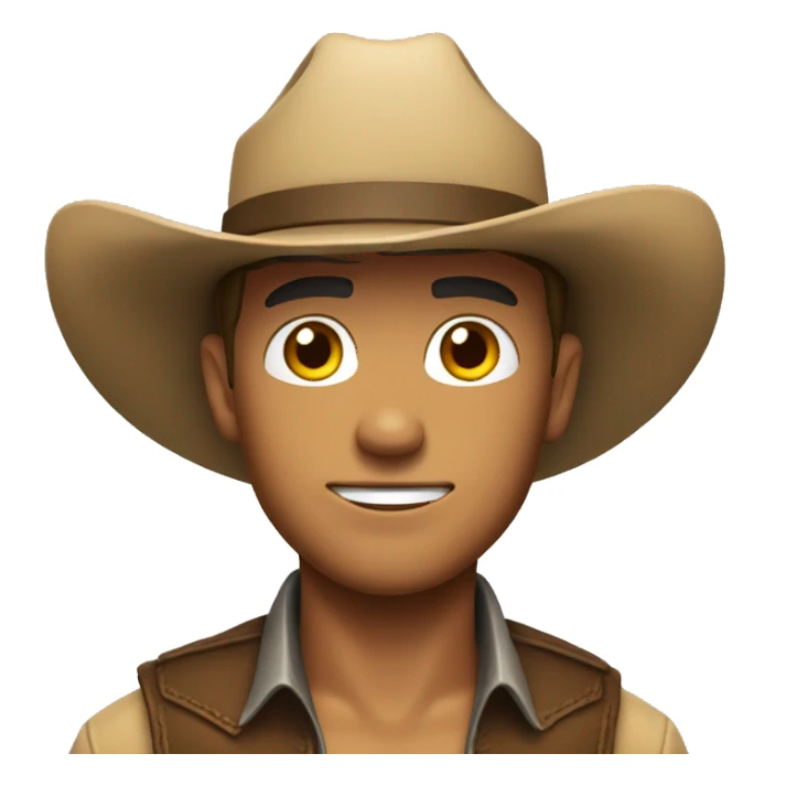 ken with cowboy hat sticker