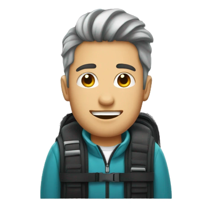 guy wearing a Xtrem bag  sticker