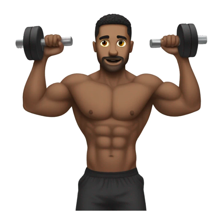 Human that’s jacked who is at the gym  sticker