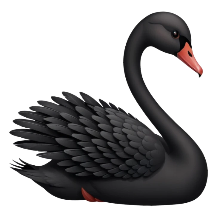 Black swan sticker