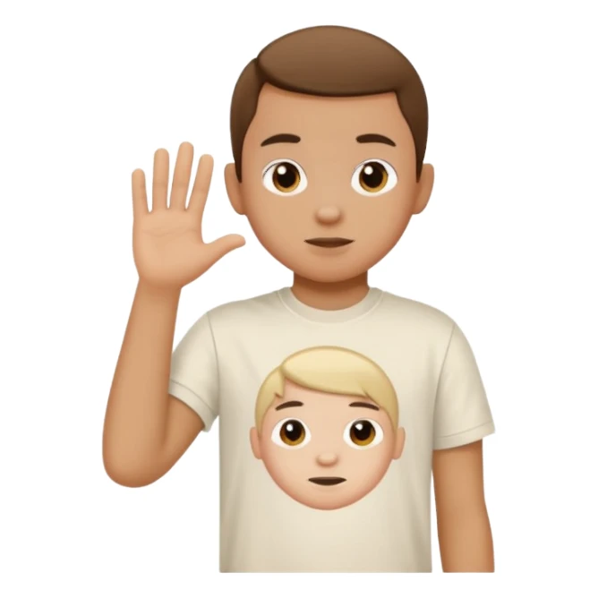 The 6 7 kid doing the 6 7 trend. sticker