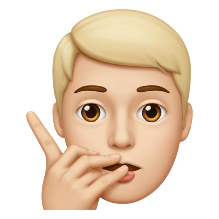 shushing finger sticker