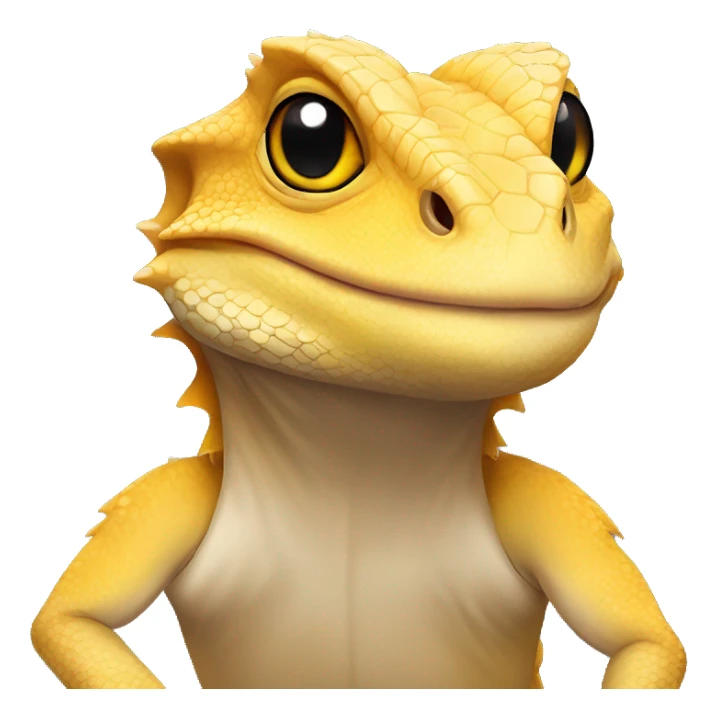Yellow Bearded Dragon sticker
