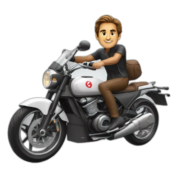 federer sur une moto sticker