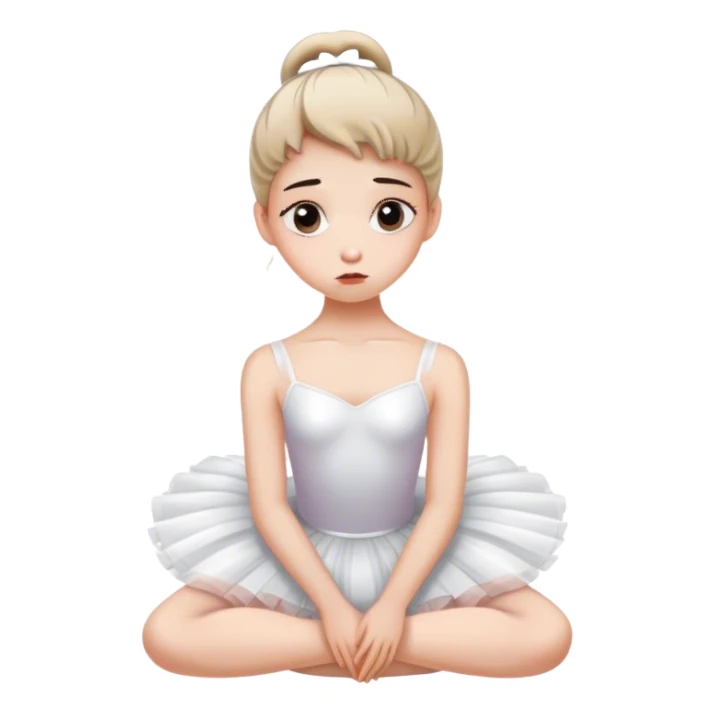 ballerina is sad sticker