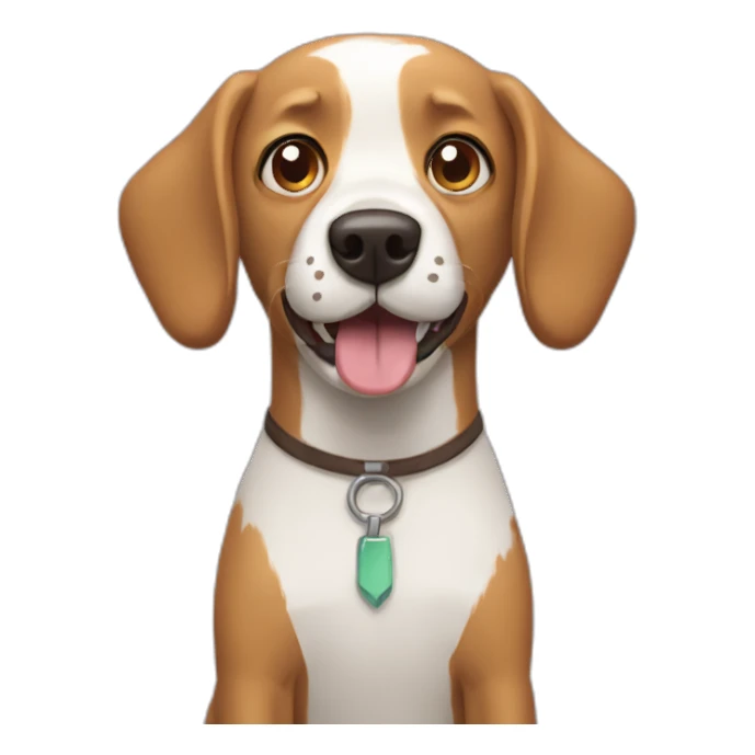 Rick and morty style dog sticker