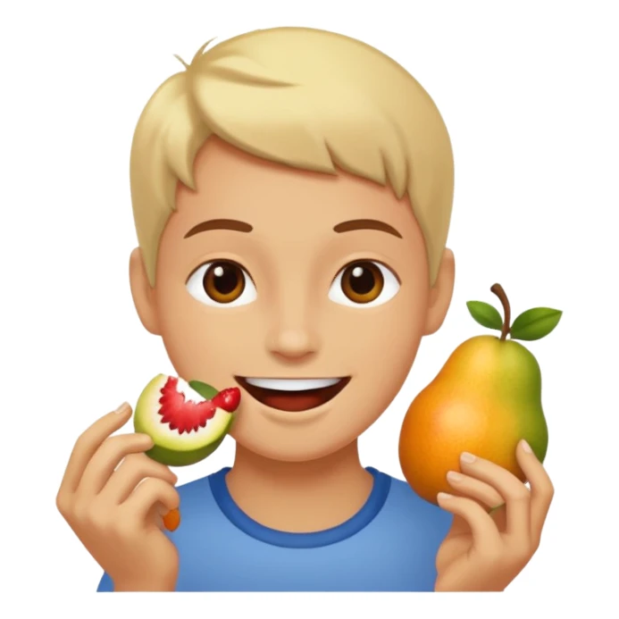 eating fruits sticker