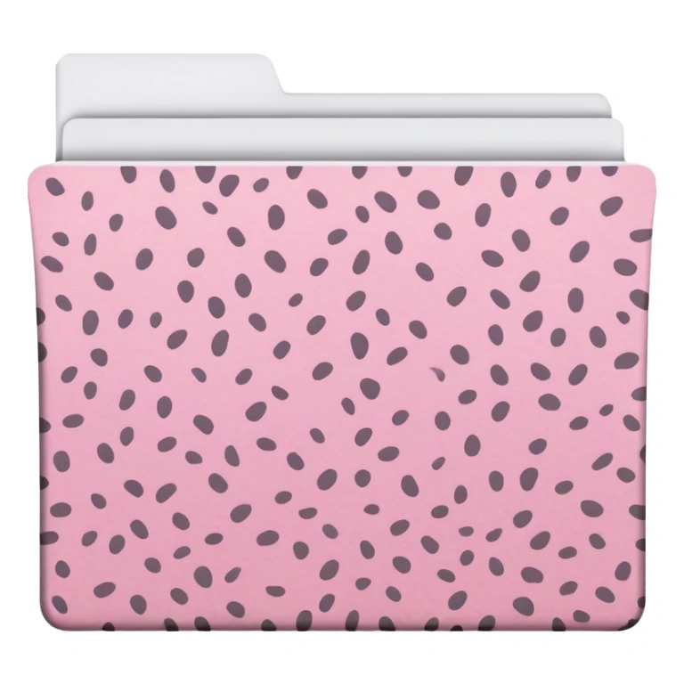 Light pink cheetah print file folder sticker