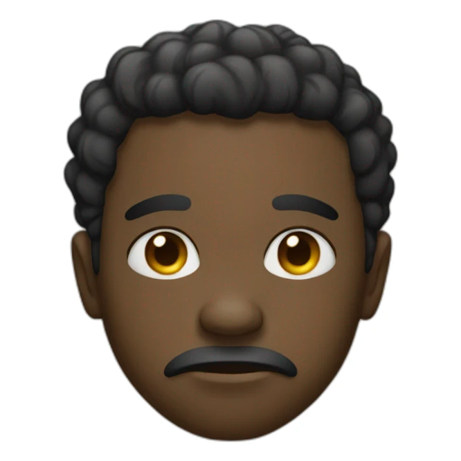 sad afroamerican grim sticker