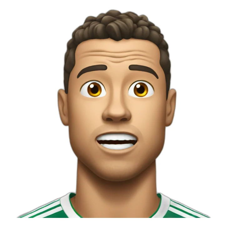 Ronaldo Shocked sticker