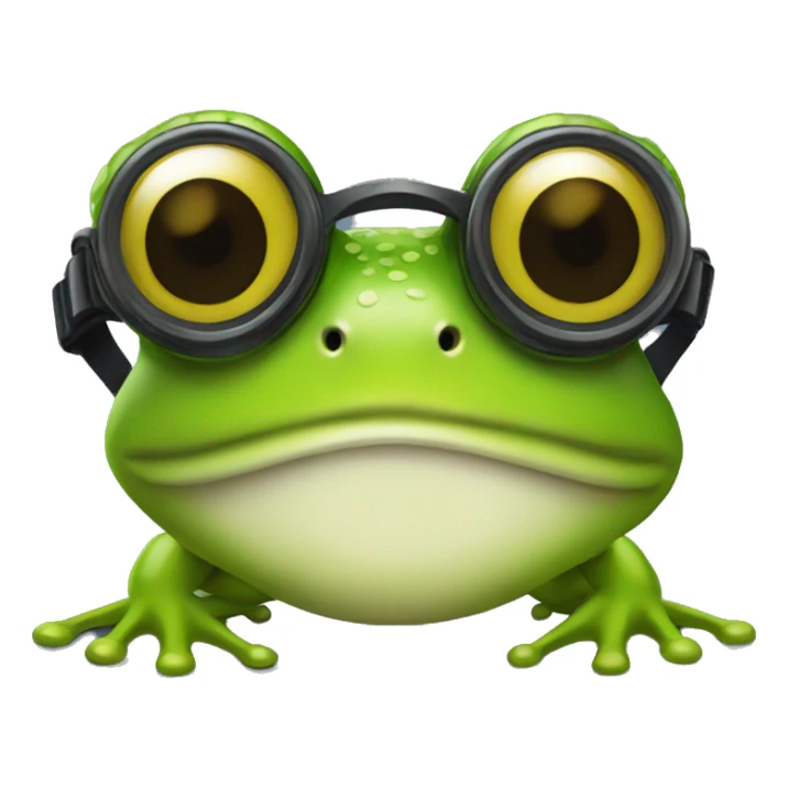 frog with goggle sticker