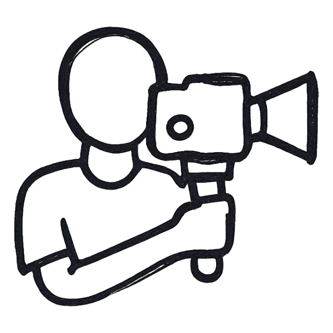 cameraman sticker