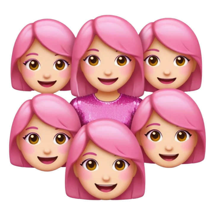 Girly emojis sticker