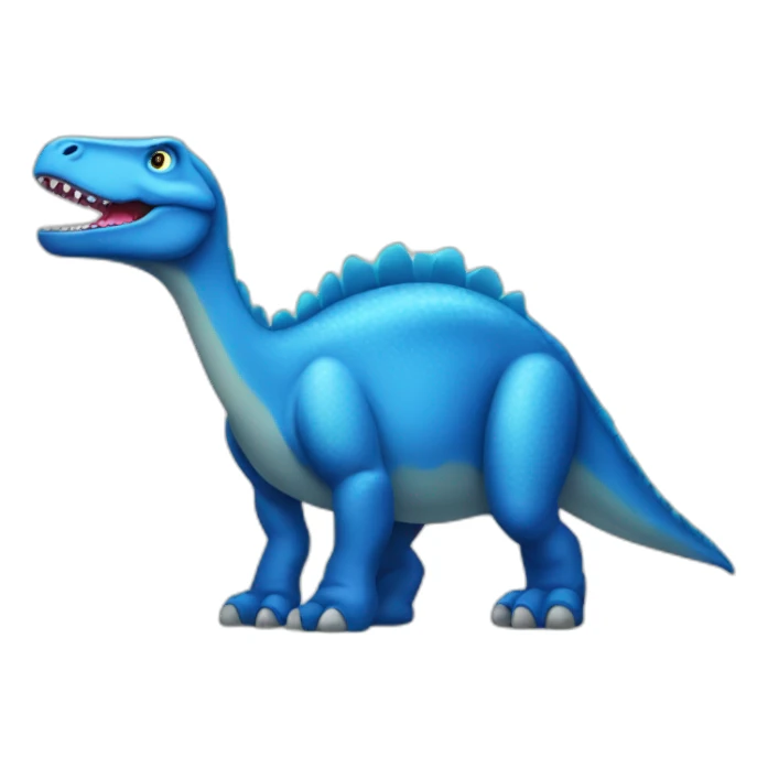 blue dinosaur sticker