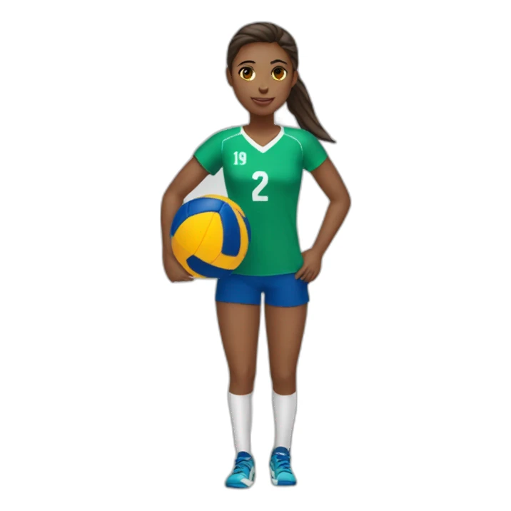voleibol-girl sticker