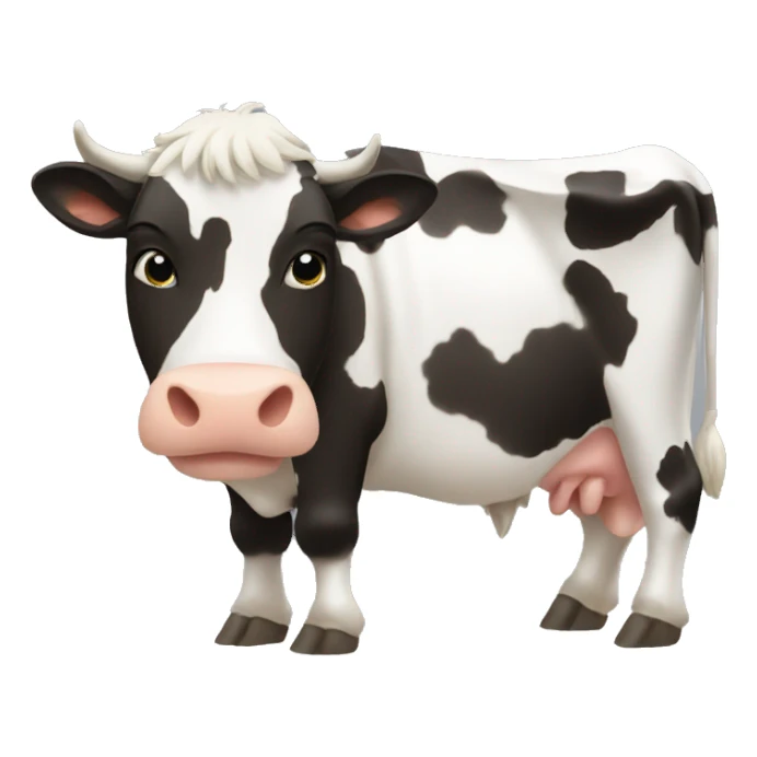 cow side view sticker
