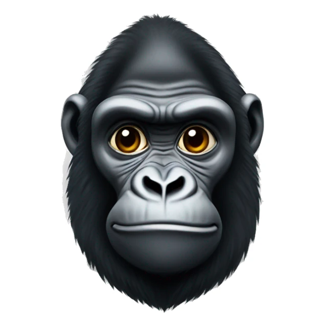 A gorilla wearing a sambaro sticker