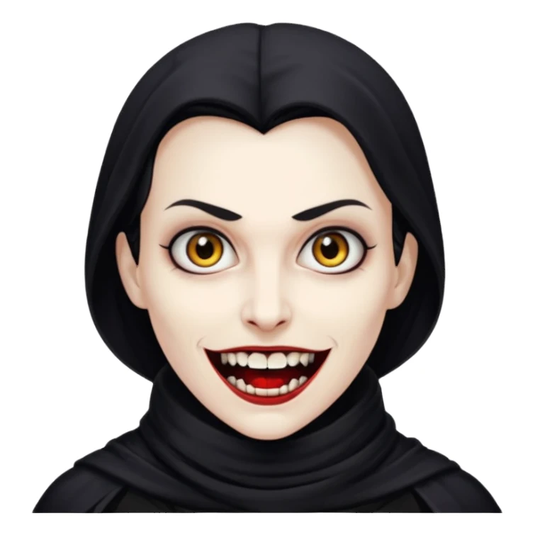 vampire with scarf 
 sticker