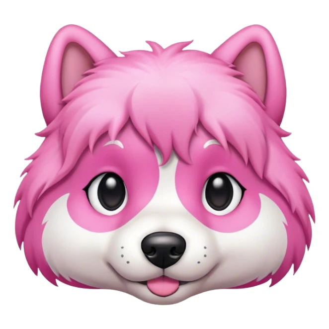 Dog pink sticker