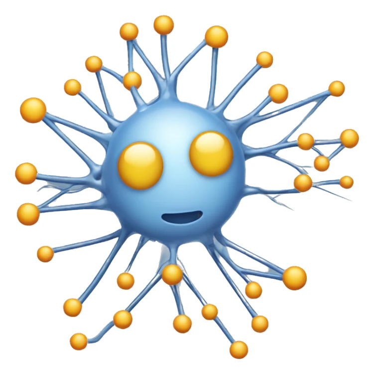 Neuronal network AI sticker