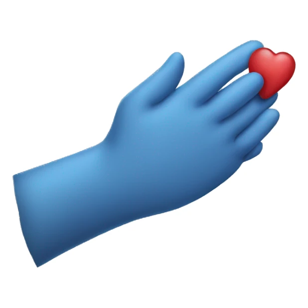 Kissing hand sticker