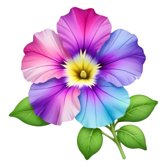 Pastel Rainbow Petunia sticker