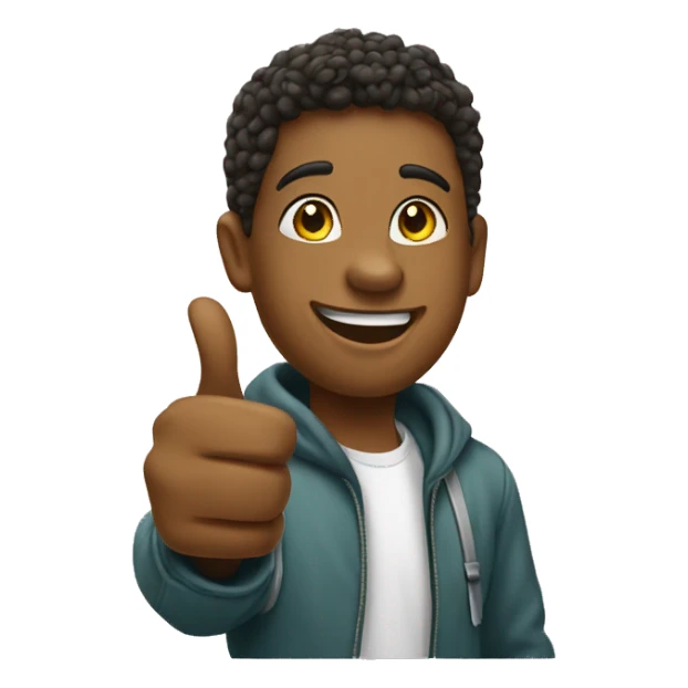 student gettn thumb up sticker