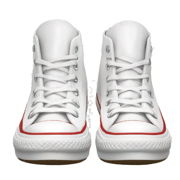 Converse high top platform white  sticker