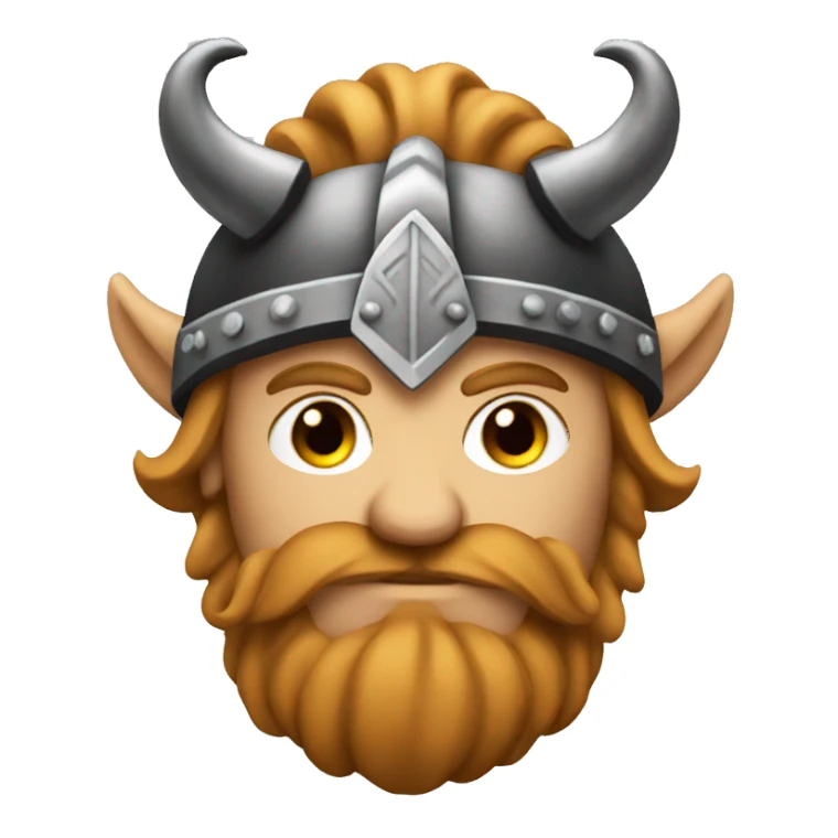 Viking with horns hat sticker