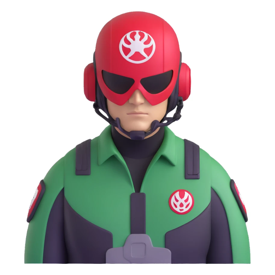 agent with hydra marvel symbol on helmet sticker