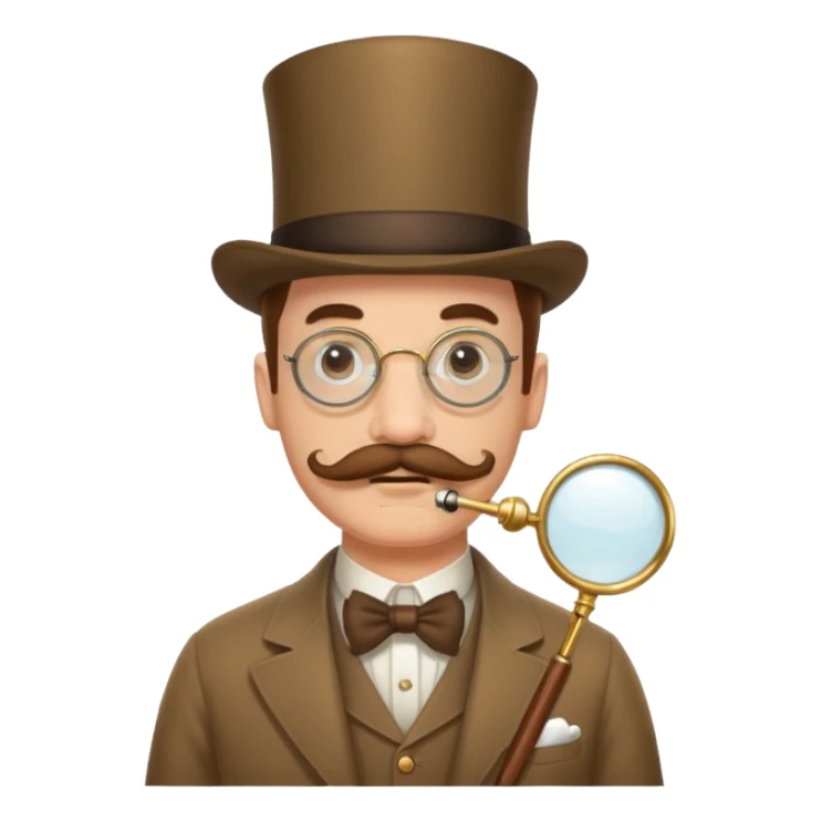 mustache monocle movember sticker