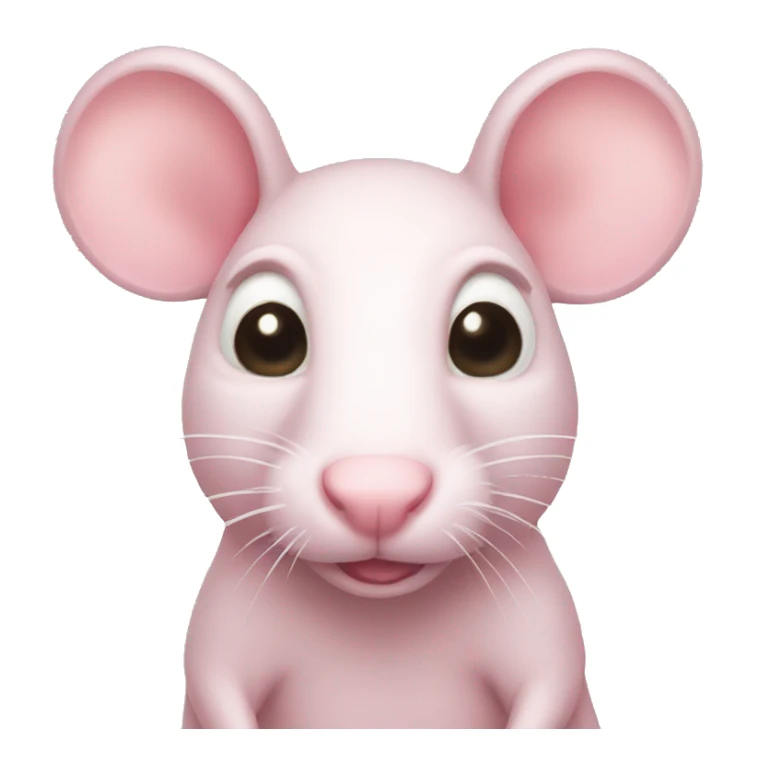 light pink rat sticker