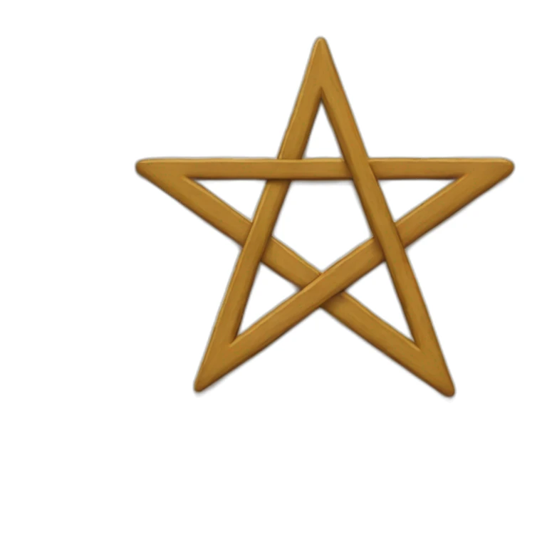 book with pentagram on cover sticker