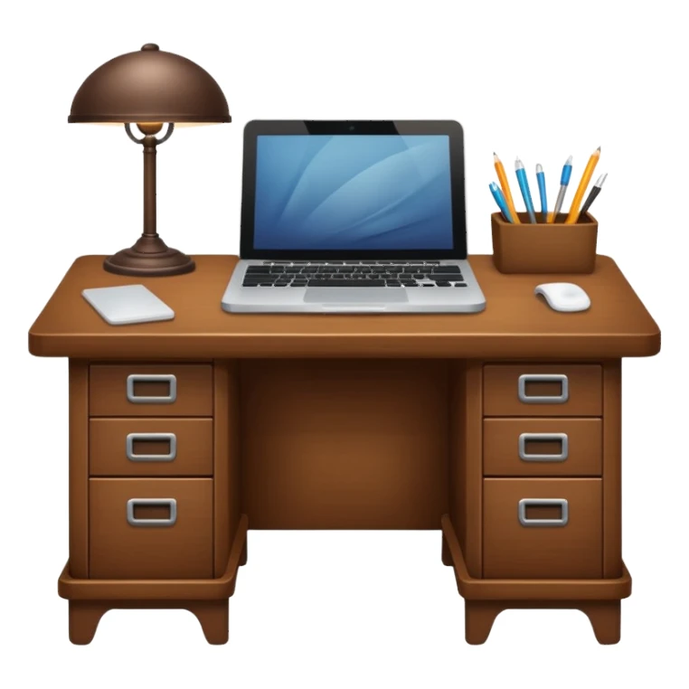 wood desk  sticker