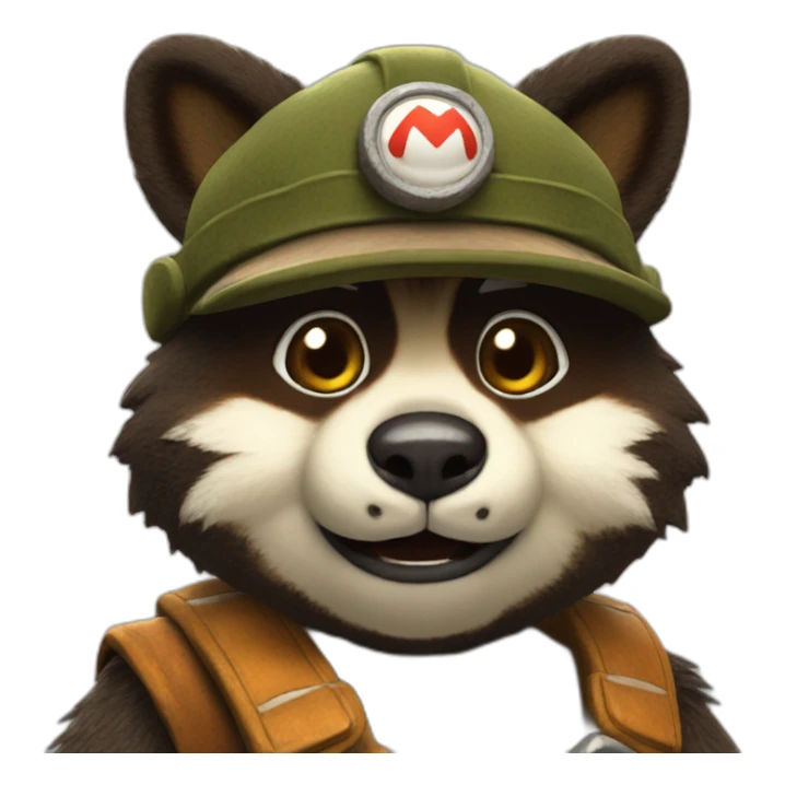 Mario tanuki sticker