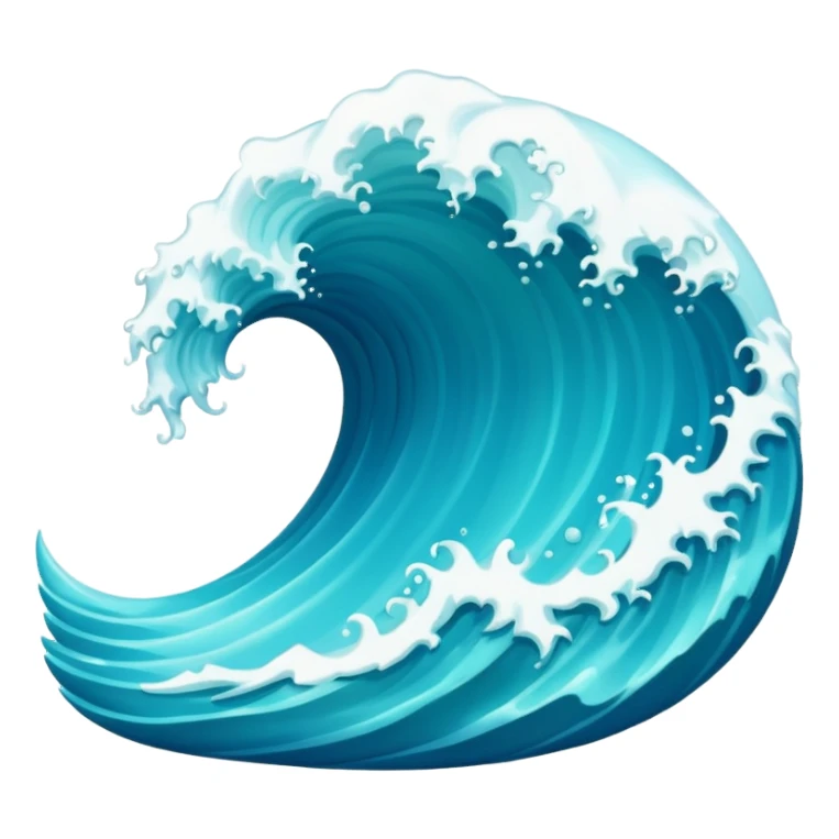 blue wave curaçao sticker