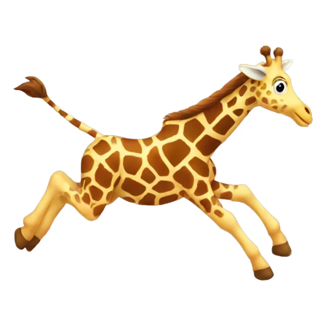 Flying giraffe  sticker