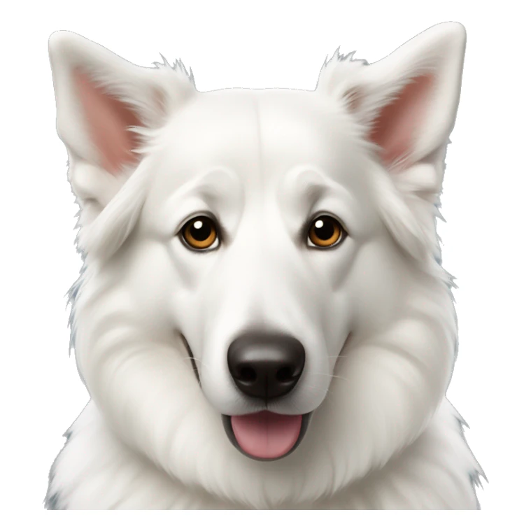 white Swiss shepherd nisselue sticker