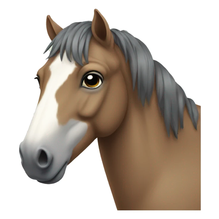 Depressed horse sticker