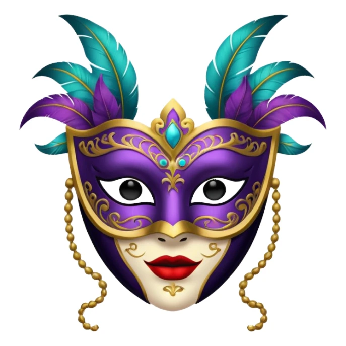 a portrait of Masquerade  sticker