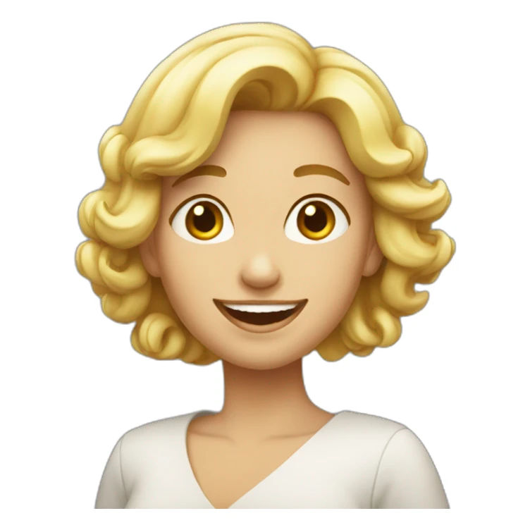 Femme heureux sticker